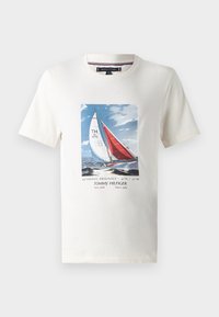 COLOR PHOTO PRINT TEE - Marškinėliai su spaudiniu - ivory petal