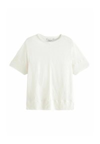 CREW NECK SHORT SLEEVE - Paprasti marškinėliai - ecru