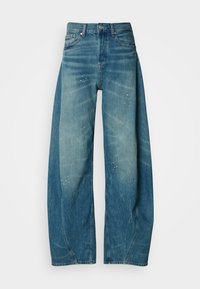 MID RISE WIDE BARREL LEG JEANS - Baggy fit teksad - denim medium