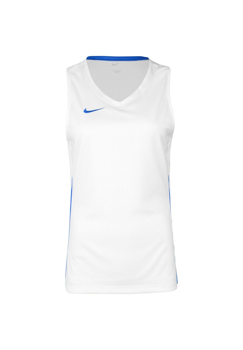Nike Performance TEAM STOCK BASKETBALL Top white royal/blanco