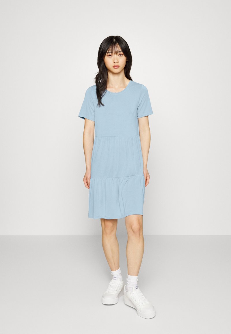 Damen Freizeitkleider | Vero Moda Petite VMFILLI CALIA SHORT DRESS Jerseykleid blue bell/blau - HR60898 Damen Freizeitkleider | Vero Moda Petite VMFILLI CALIA SHORT DRESS Jerseykleid blue bell/blau - HR60898
