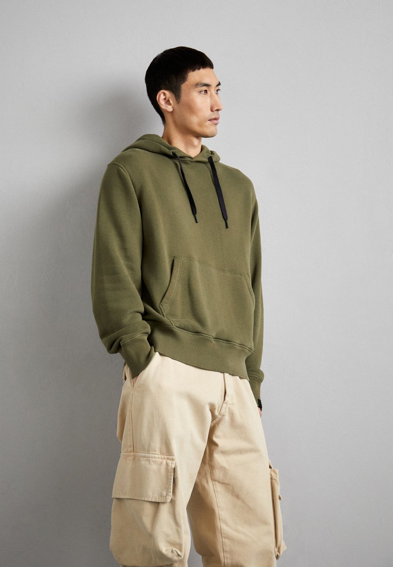 rag & bone - DAMON HOODIE IN VINTAGE TERRY - Kapuzenpullover - olive, Vergrößern