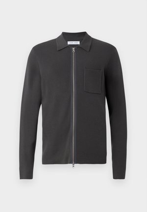 Samsøe Samsøe GUNA ZIP - Cardigan - black oyster