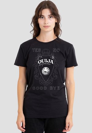 OUIJA YES NO GOODBYE WITH PLANCHETTE - Print T-shirt - black