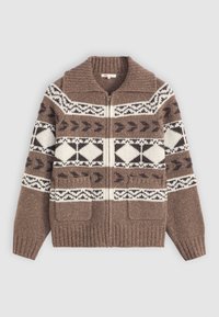 WAVERLY FAIRISLE ZIP - Chaqueta de punto - blair walnut