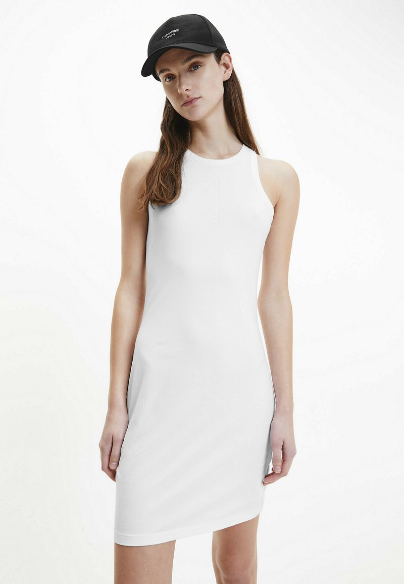 Damen Kleider | Calvin Klein Jeans FADED LOGO TANKEtuikleidbright white/weiß - AM36811 Damen Kleider | Calvin Klein Jeans FADED LOGO TANKEtuikleidbright white/weiß - AM36811
