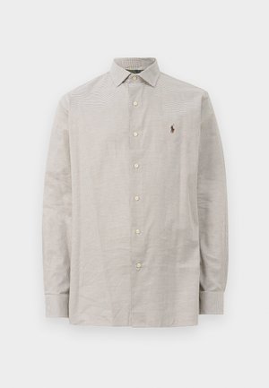 LONG SLEEVE SHIRT - Hemd - white/chocolate brown