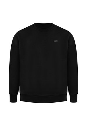 BASIC UNISEX CREWNECK RIVEN - Sweatjakke - schwarz
