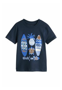 Unselected, navy blue surf boards