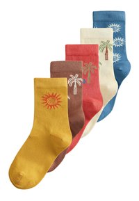 Valimata, rust ecru palms