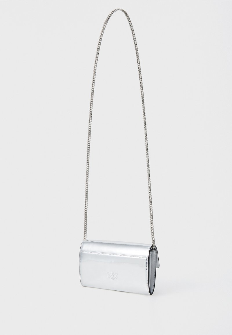 Lovesome Pochette Da Donna – Tracolla E Porta Cellulare Leggera, Colore Grigio Nuvola, Con Slot Per Carte