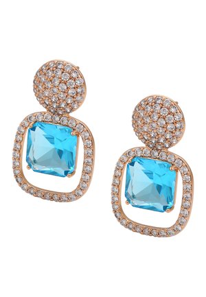 Cercei - rose gold turquoise