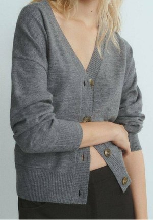 Mango, Gilet - mottled grey