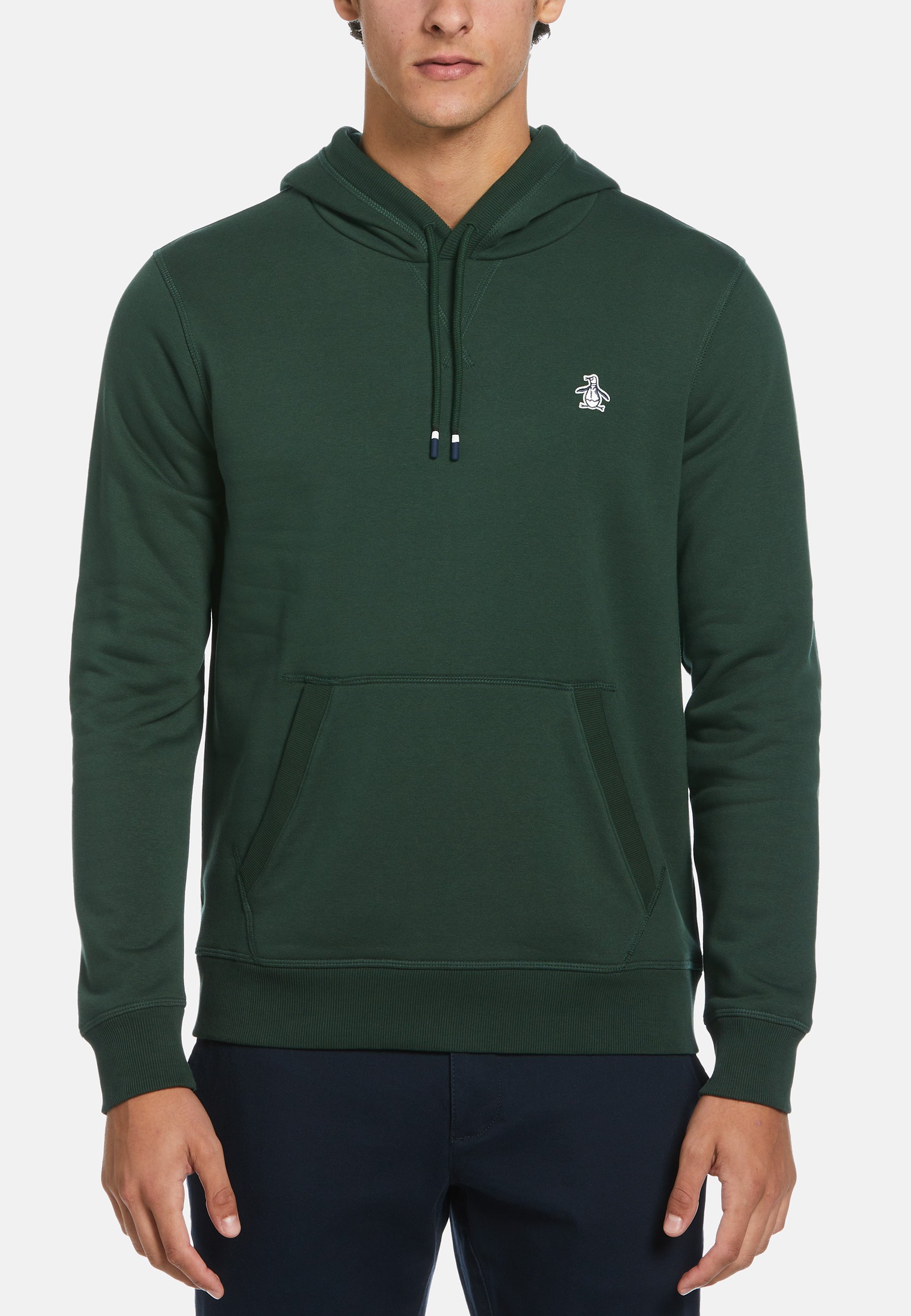 ORIGINAL PENGUIN L/S Sticker Pete Pullover Fleece Hoodie Men's
