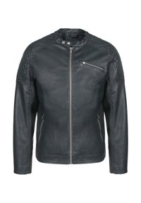 Faux leather jacket - black