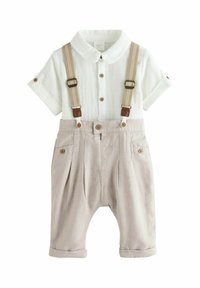 Next REGULAR FIT - 3 PIECE SET - Hängselbyxor - neutral