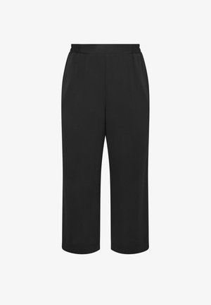 Yours Clothing, PLUS SIZE WIDE LEG TROUSERS - Pantalon classique - black