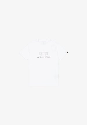 Alpha Industries, Trükipildiga T-särk - white chrome