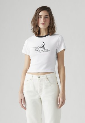 Levi's® GRAPHIC MINI RINGER - Potiskana majica - bright white