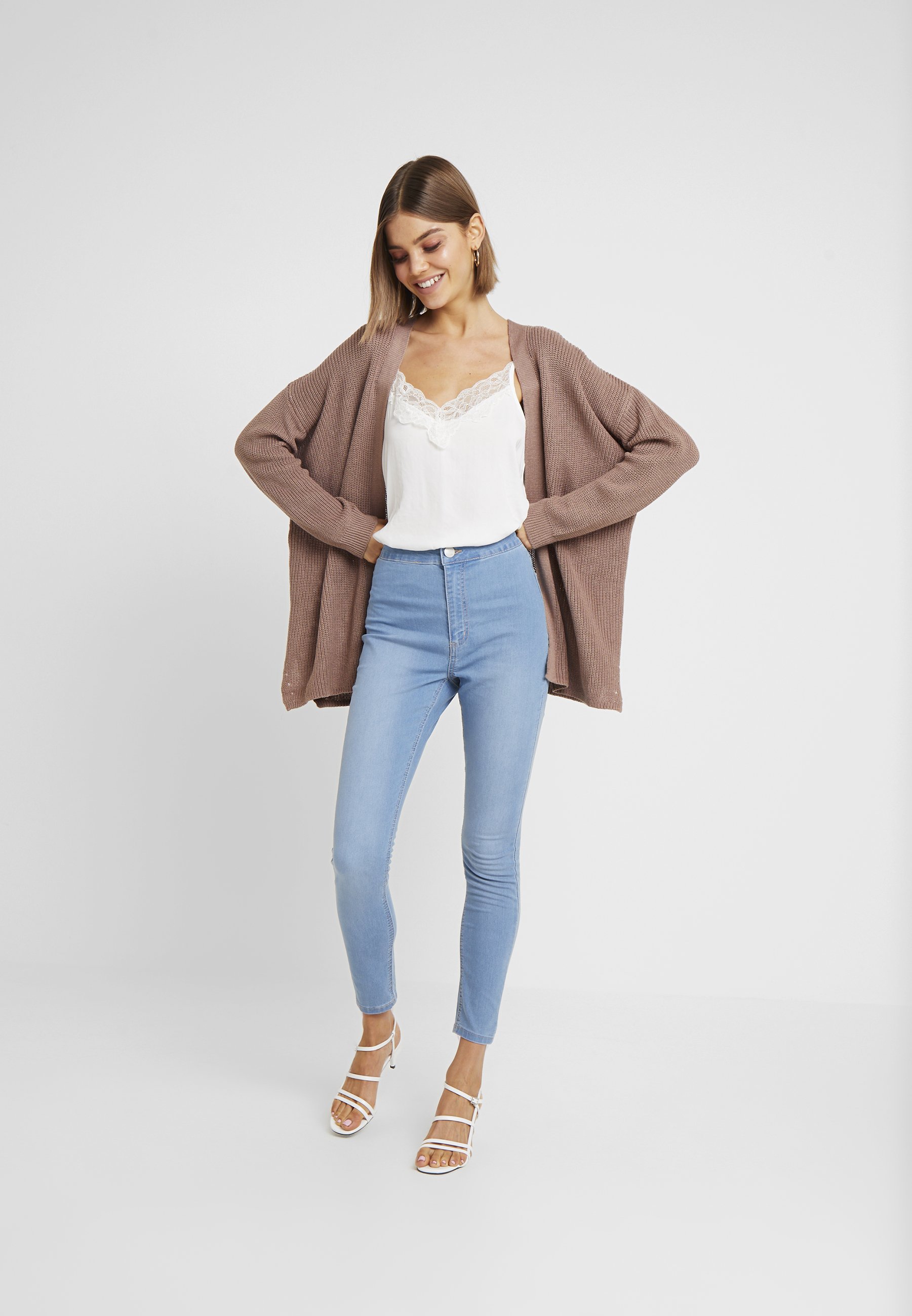 camel waterfall cardigan