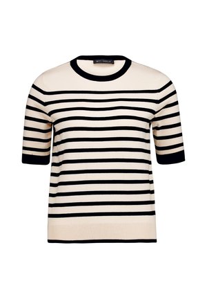 Betty Barclay, BETTY BARCLAY KURZARM FEINSTRICKPULLOVER - T-shirt imprimé - patch black beige
