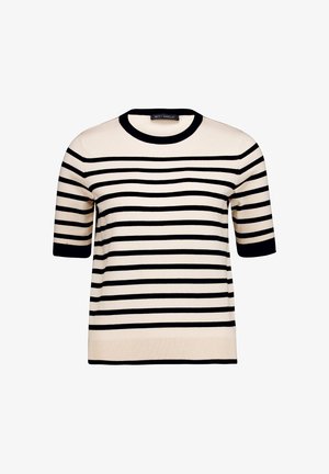 Betty Barclay, BETTY BARCLAY KURZARM FEINSTRICKPULLOVER - Tričko s potlačou - patch black beige