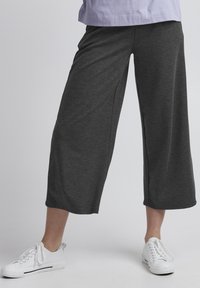 ICHI - ICHI IHKATE SUS WIDE PA - Trousers - dark grey melange Thumbnail Image 1