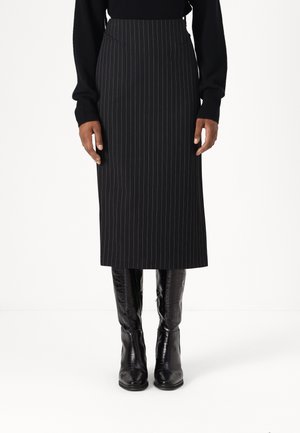 Patrizia Pepe GONNA SKIRT - Blyantskjørt - black stripes