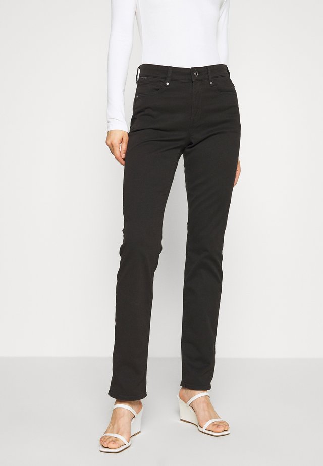4311 MOTO HIGH STRAIGHT WMN - Jean droit - black