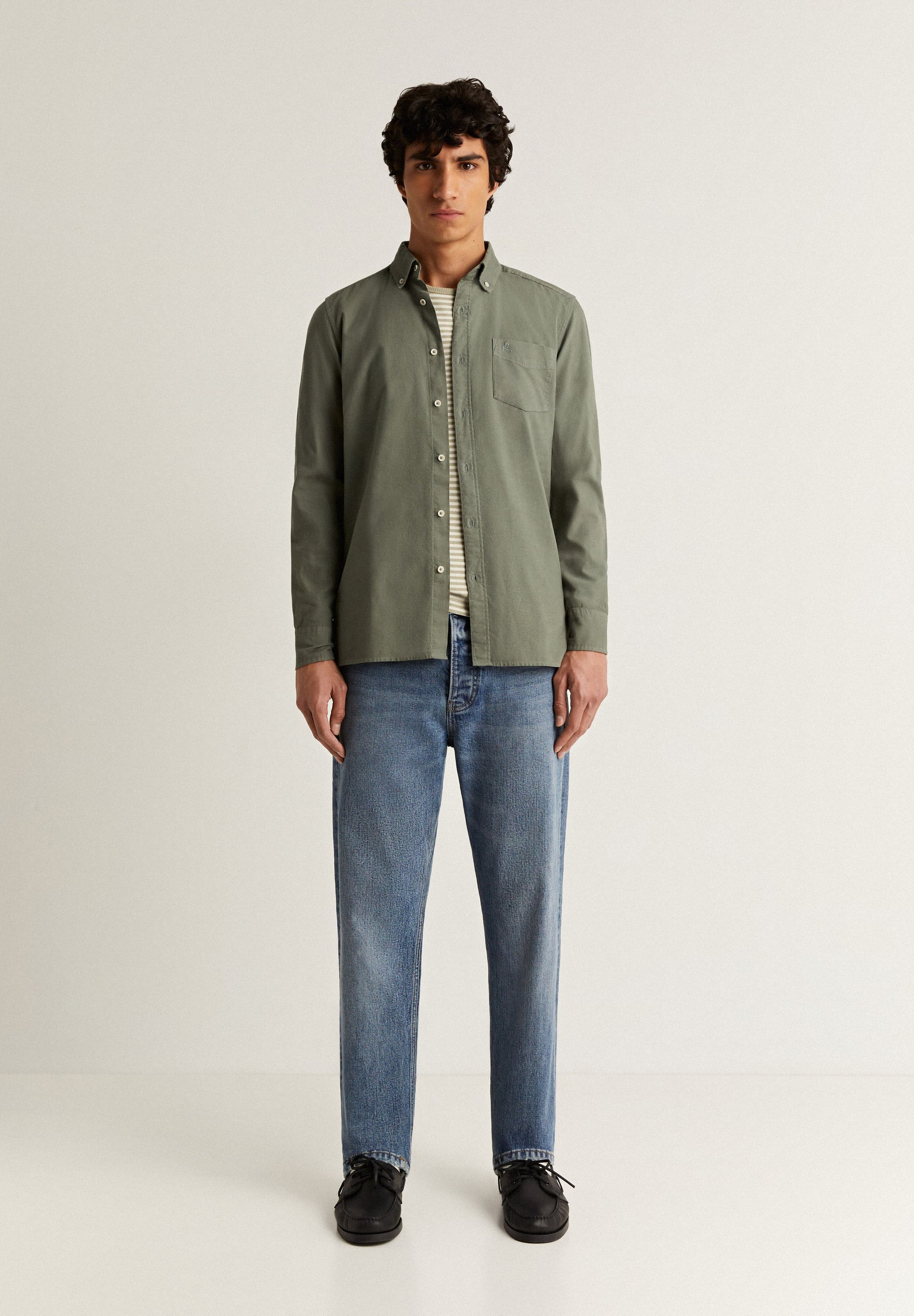希少 Oxford Oversized B.D Shirt Dark Green Scalpers OXFORD BD - Shirt - dark green - Zalando
