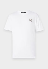 V NECK - Paprasti marškinėliai - white