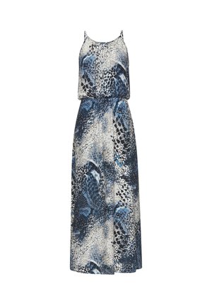 Maxikleid - blau bedruckt