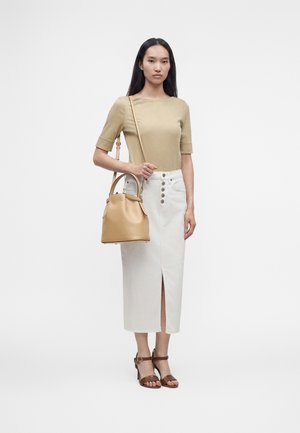 Lauren Ralph Lauren, BUCKET MEDIUM - Kabelka - beige