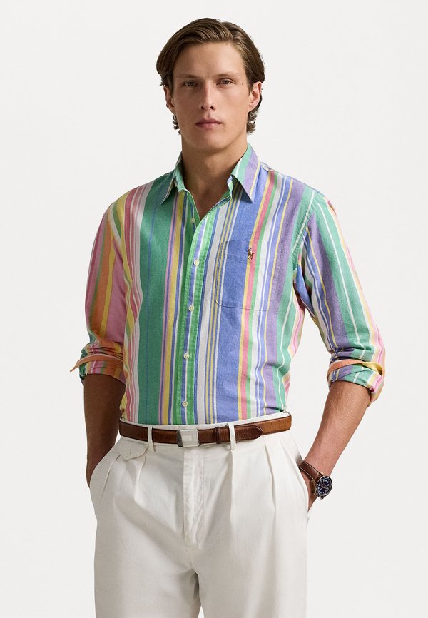 SLIM FIT LINEN SHIRT - Shirt - multicolour