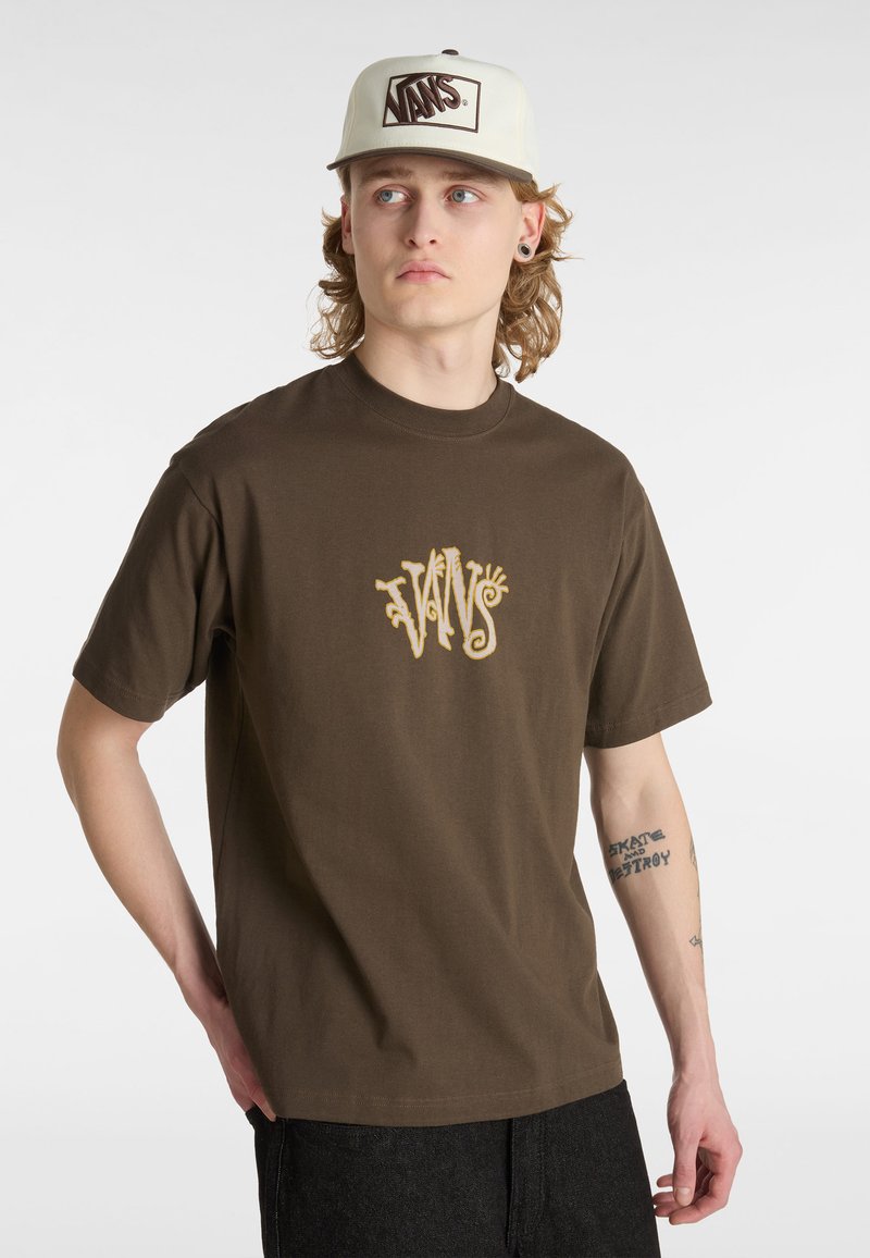 Vans BROMEO - T-shirt print - dark brown