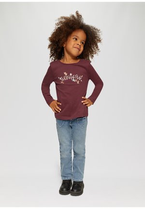 s.Oliver GLITZER - Longsleeve - bordeaux