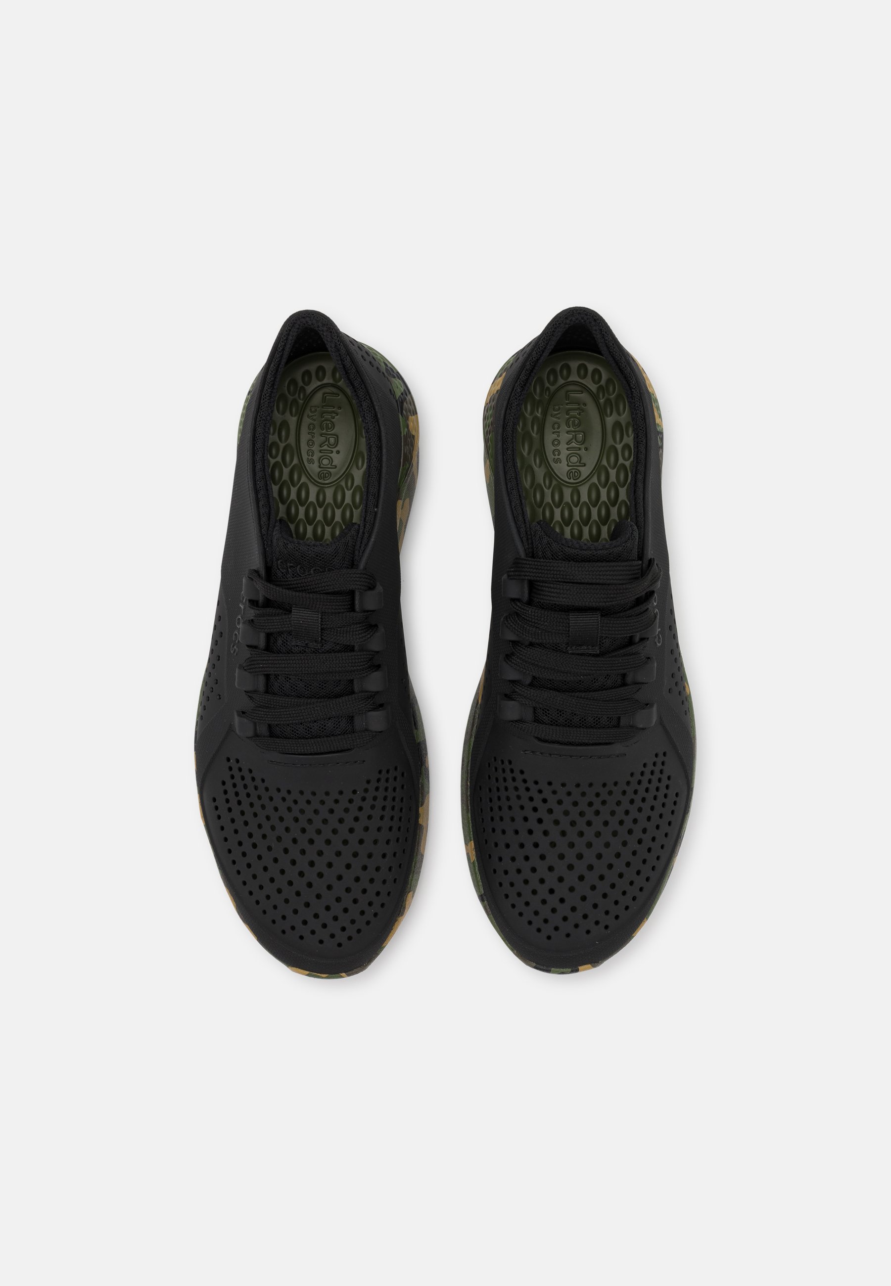 Crocs PACER - Trainers - black/multicolor/black - Zalando.co.uk