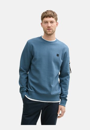 TOM TAILOR LOGO-BADGE - Sweatshirt - mystical blue