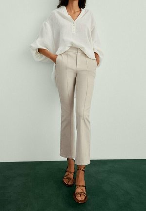 Trousers - beige