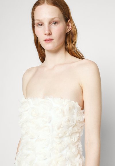 VACLAV FLORAL MINI BANDEAU DRESS WEDDING - Kokteilinė suknelė / vakarėlių suknelė - ivory