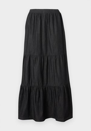 adidas Originals, SKIRT - Denimová sukně - medium black denim