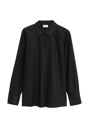 comma, BLUSE - Camicia - schwarz