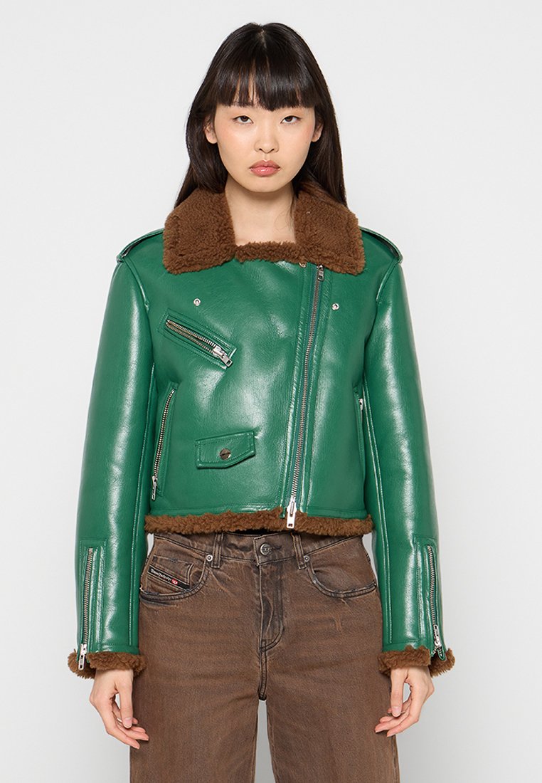 STAND STUDIO Imitatieleren jas meerkleurig