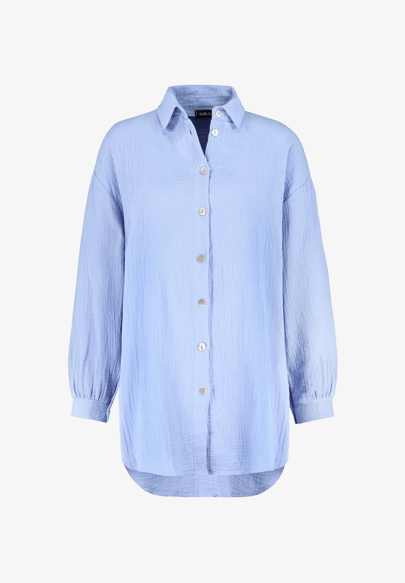 Sublevel LANGE - Button-down blouse - blue