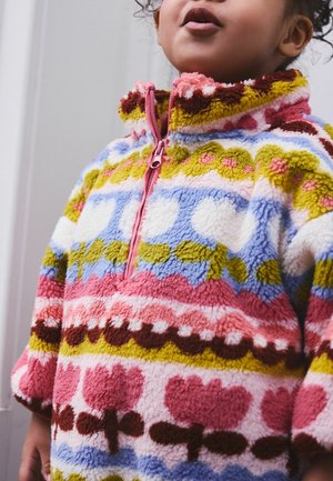 Next, Fleece jumper - pink blue flowers