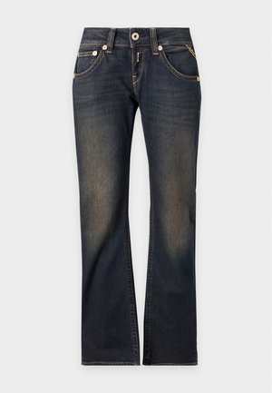 Replay, LOW WAIST - Jean bootcut - dark-blue denim