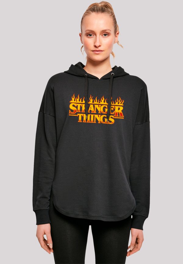 STRANGER THINGS FIRE LOGO NETFLIX TV SERIES - Kapuzenpullover - schwarz