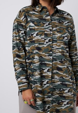 Overhemdblouse - dark green