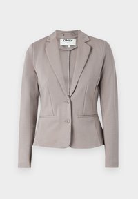 ONLY Blazer Femme Onlpoptrash Life TLR Noos – Gris Chiné Clair, Coupe Droite, Boutons, Style Chic Et Polyvalent