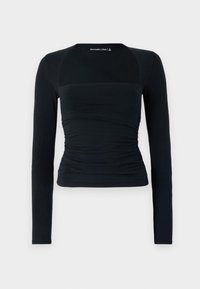 The A&F Ava Long-Sleeve Top - Ilgarankovis viršutinės dalies drabužis - black